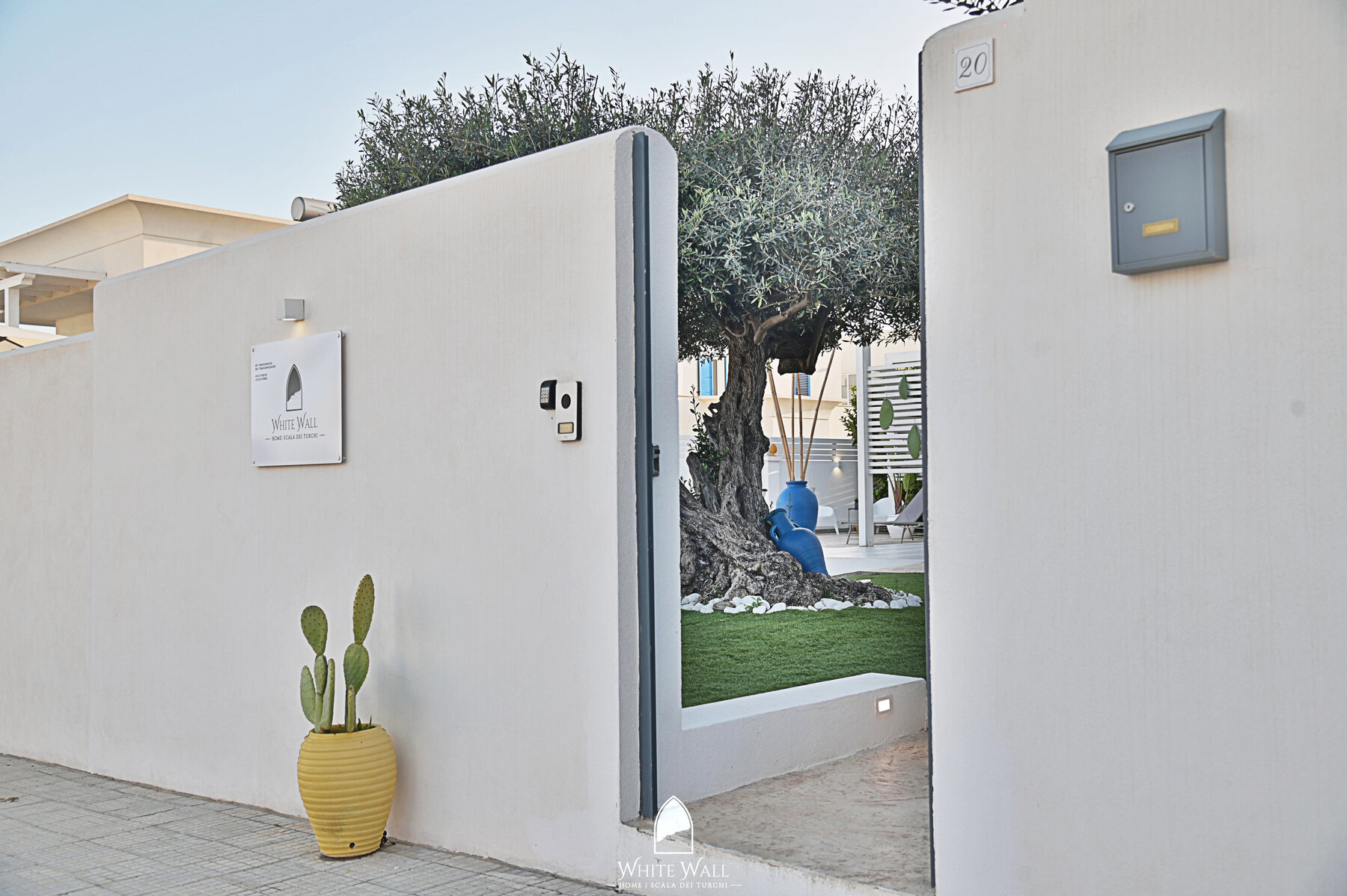 Ingresso White Wall con cactus